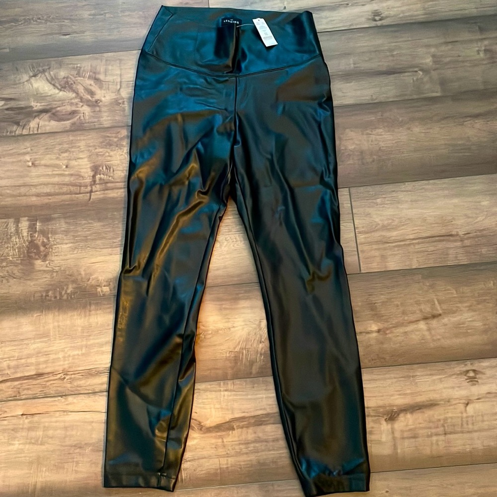 WHBM Faux leather leggings. Women’s size 10R